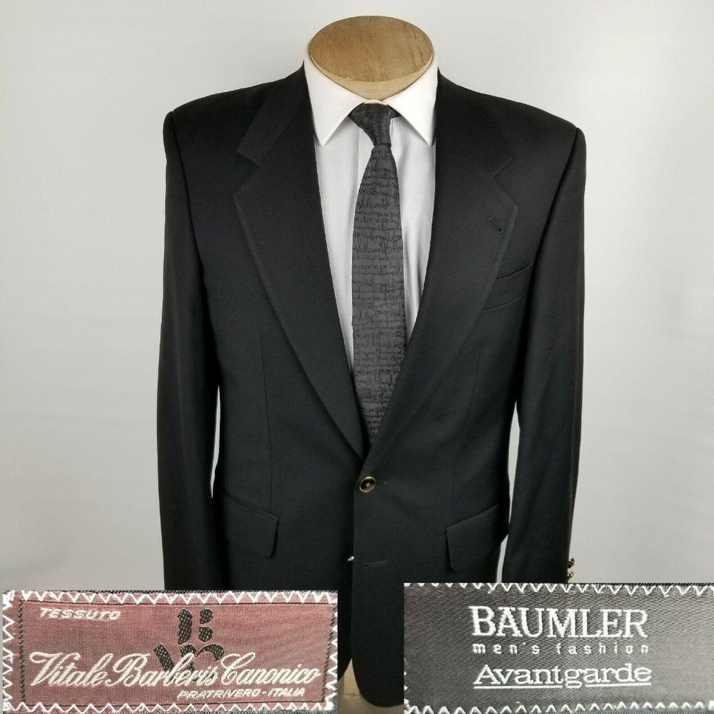 Baumler Avantgarde Mens Blazer 40R Vitale Barberis